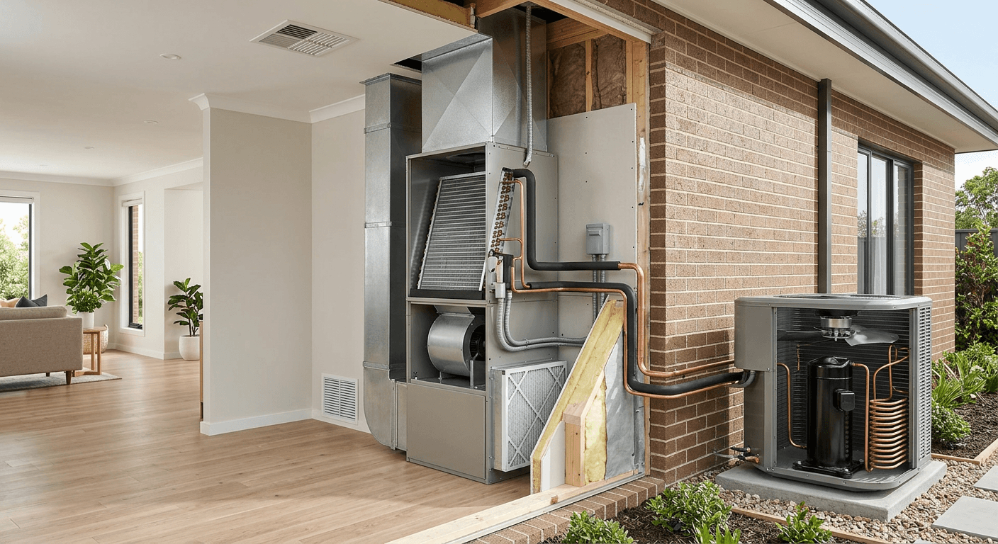 AC system cutaway educational view