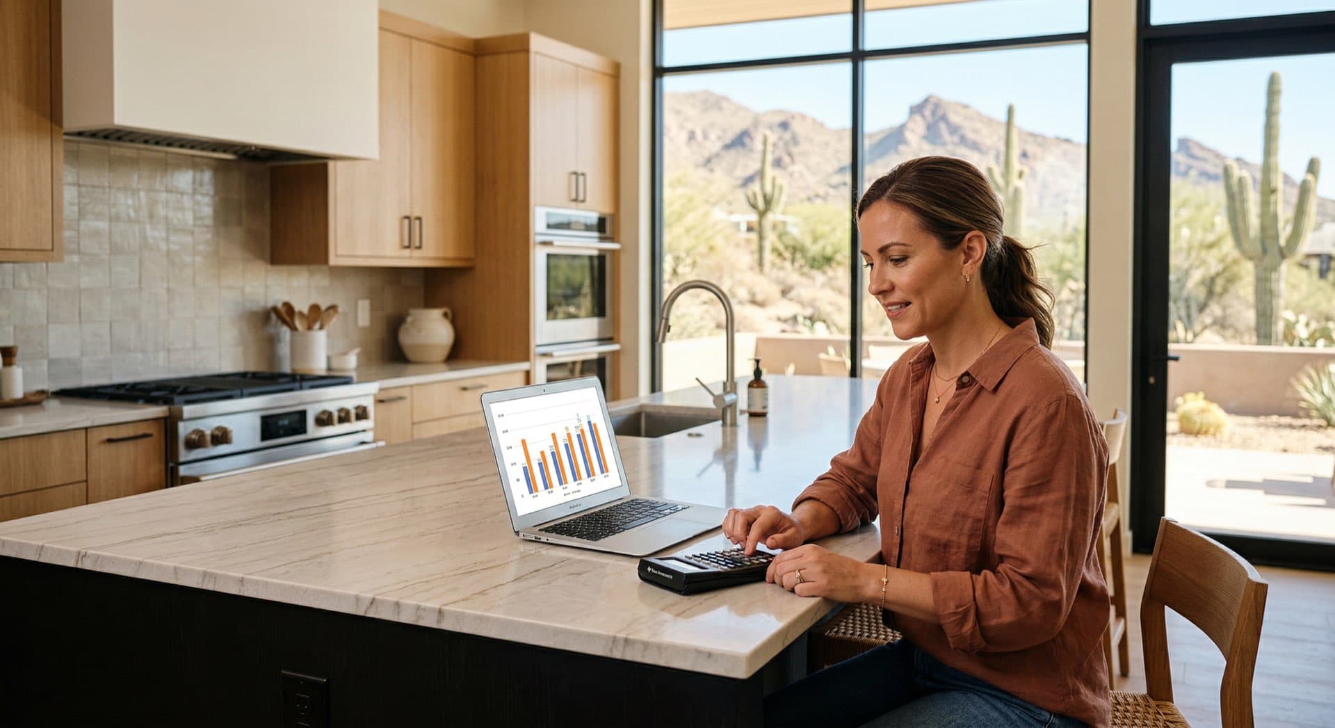 Phoenix homeowner reviewing HVAC quote