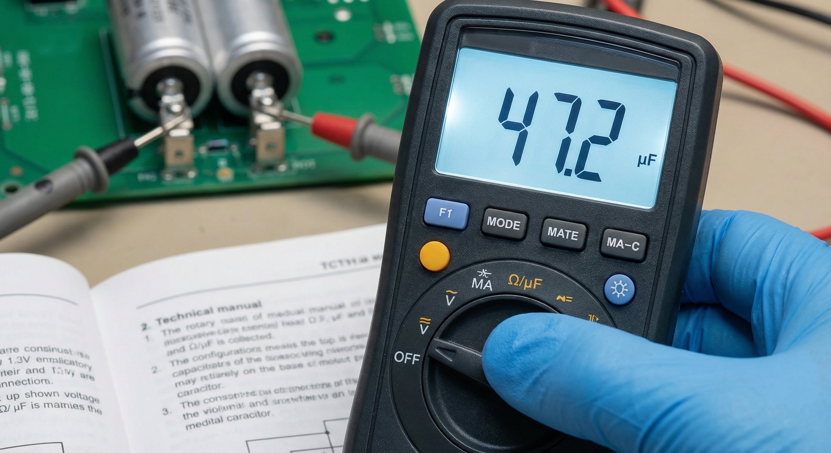AC capacitor showing heat damage and bulging from Arizona summer stress