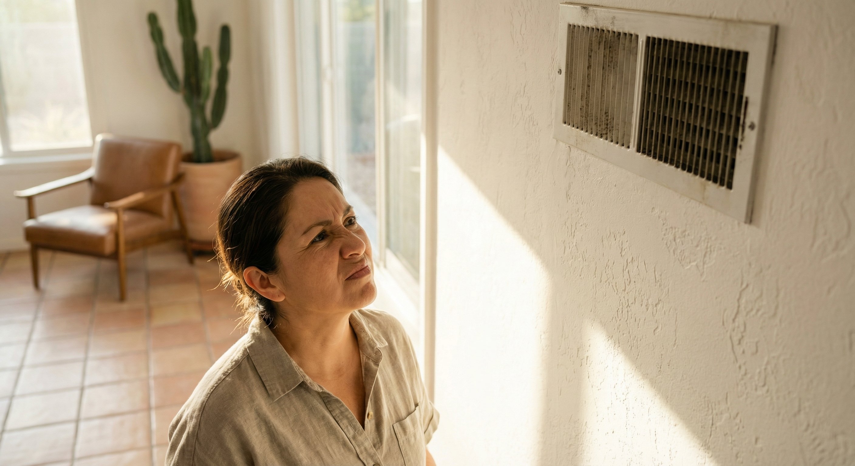 Phoenix homeowner noticing an unusual smell from an air vent