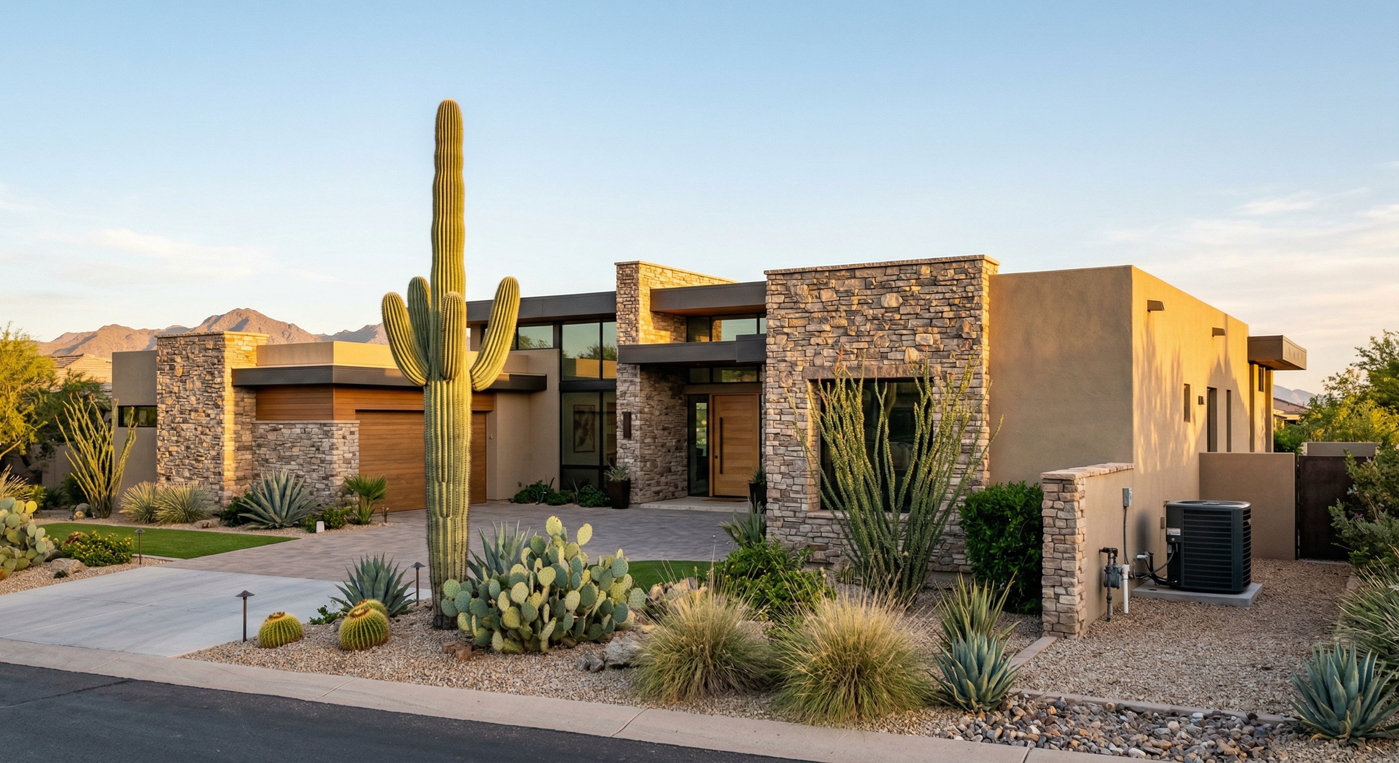 Beautiful Scottsdale home with desert landscaping